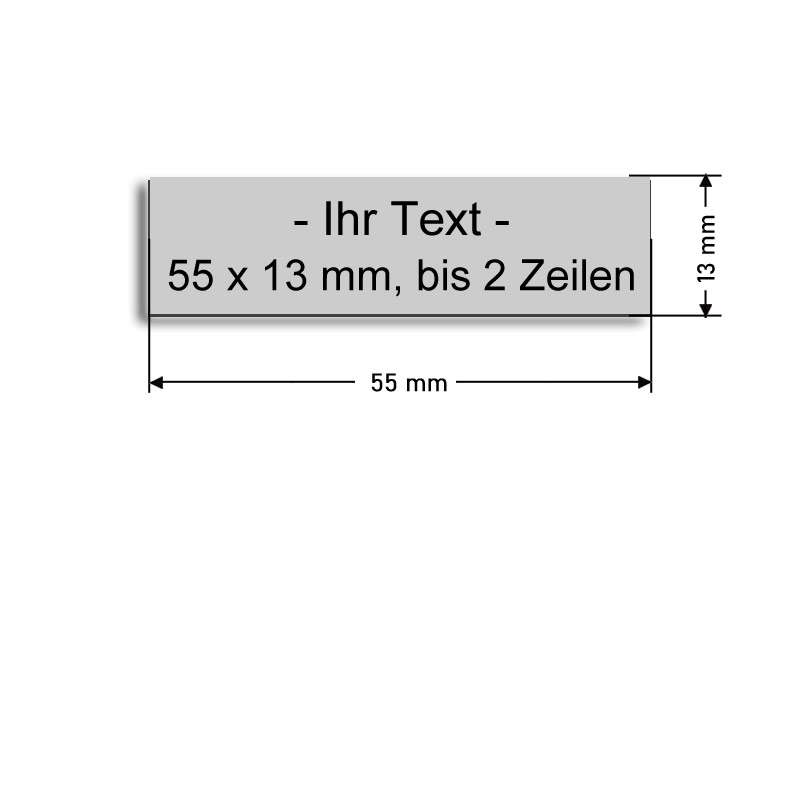 Namensschild, 55x13mm
